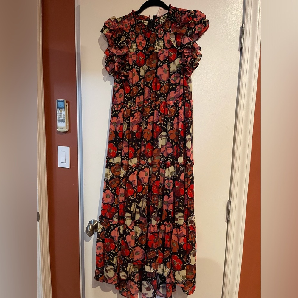 Cinq a Sept Floral Waterfall Dress size 10